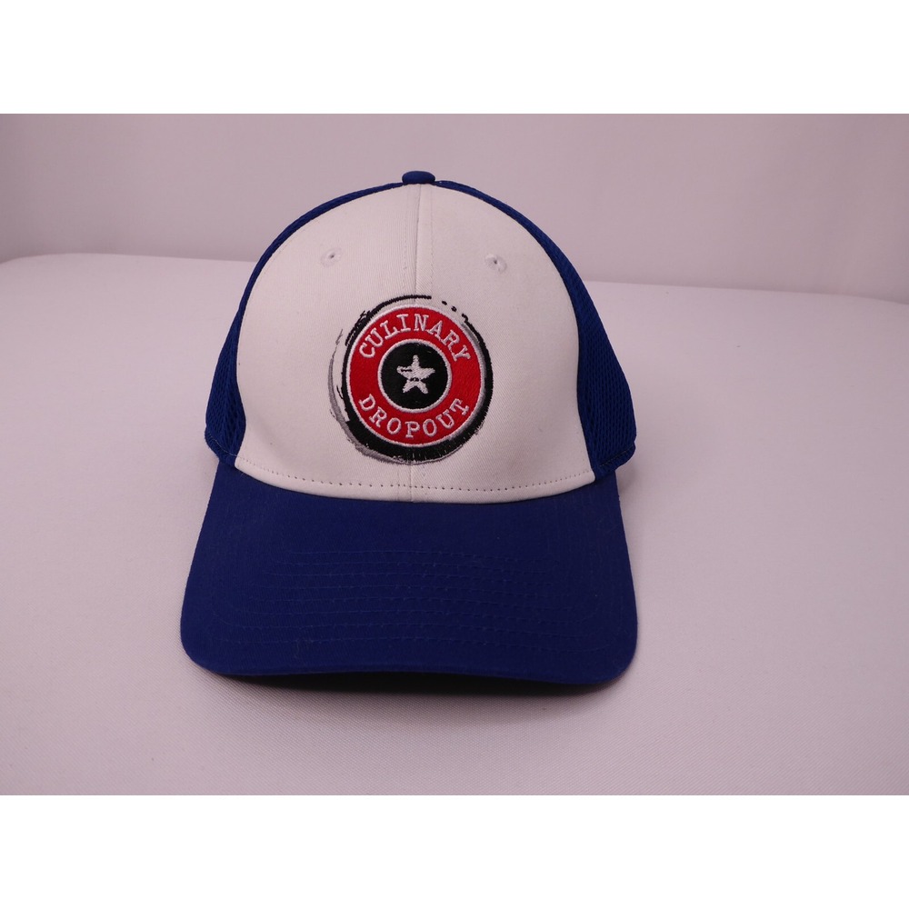 New Era 9Forty Culinary Dropout Blue White Trucker Snapback Baseball Hat Cap